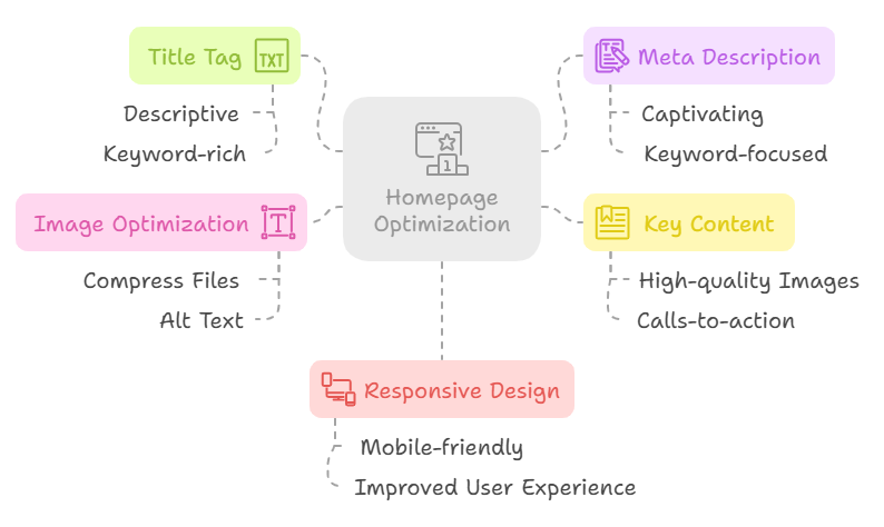 Homepage Optimization - infographic