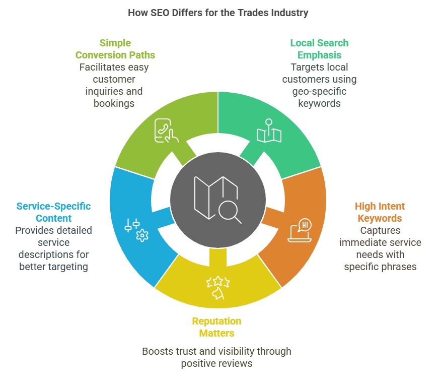 How SEO Differs for the Trades Industry - visual selection