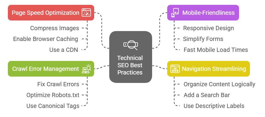 Technical SEO Best Practices for Building Material Suppliers -infographic