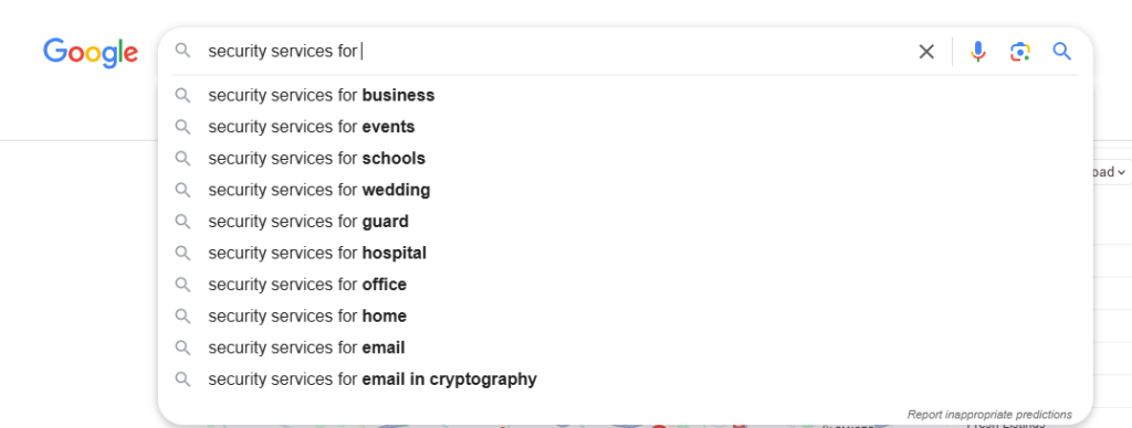 Using Google Autosuggest to find more keywords