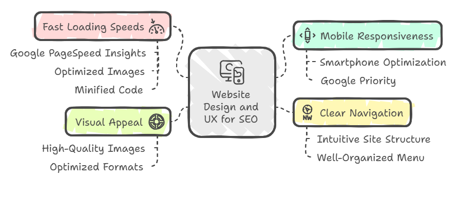 Website Design and User Experience for SEO