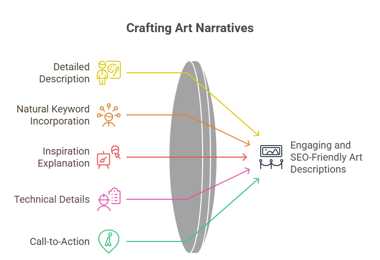 Writing Engaging Descriptions for Your Art - infographic