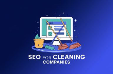 illustration of cleaning company SEO